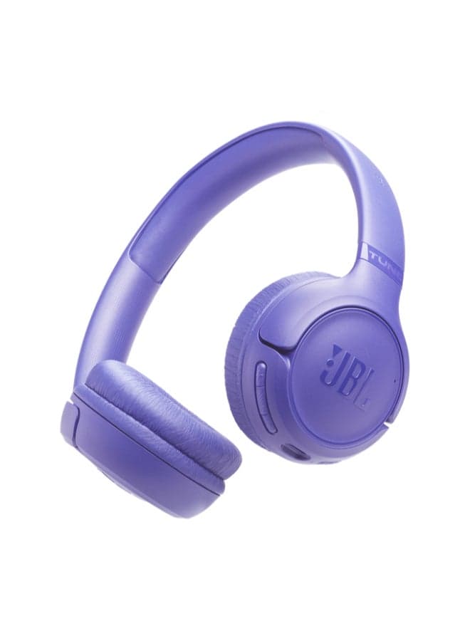 JBL Tune 530BT Wireless On-Ear Bluetooth Headphones with Pure Bass Sound, 76H Battery Life, Dual Beamforming Mics, Multi-Point Bluetooth 6.0, Foldable & Lightweight Lavender