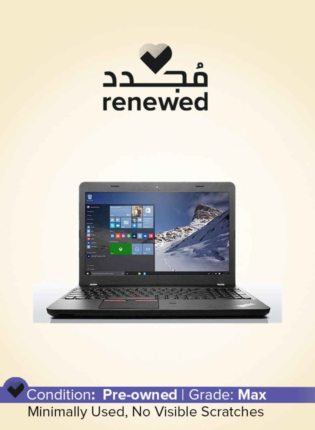 Renewed - ThinkPad E560 Laptop With 15.6-Inch Display, Intel Core i5-6200U Processor/6th Gen/8GB RAM/256GB SSD/Windows 10 Pro Black