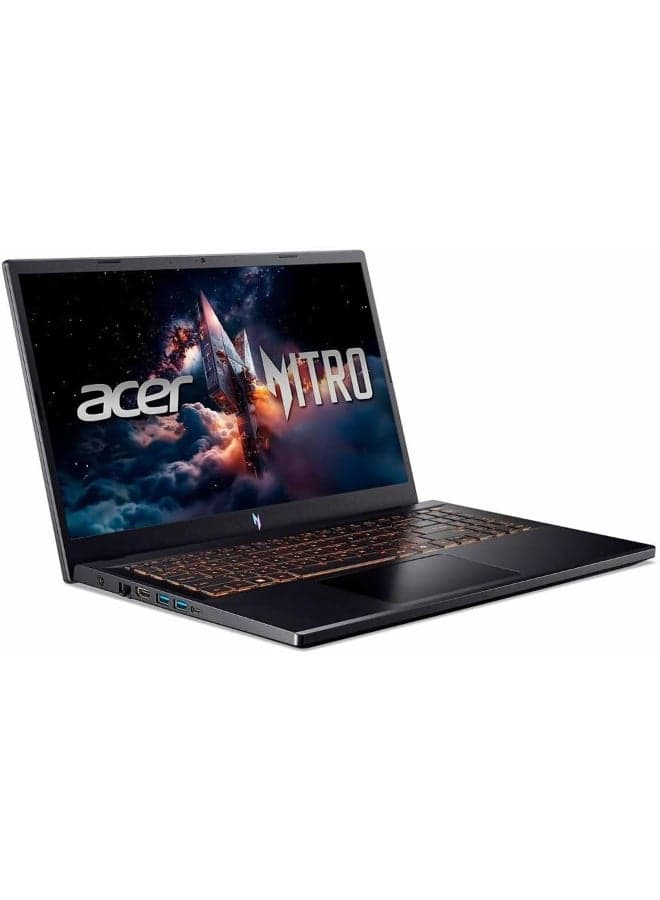 Nitro V15 ANV15 Gaming Laptop With 15.6-Inch FHD IPS 165Hz Display, Core i5-13420H Processor,16GB DDR4 RAM,1TB SSD, 8GB Nvidia RTX 5050 Graphics, Windows 11, English KB, Obsidian Black English Black