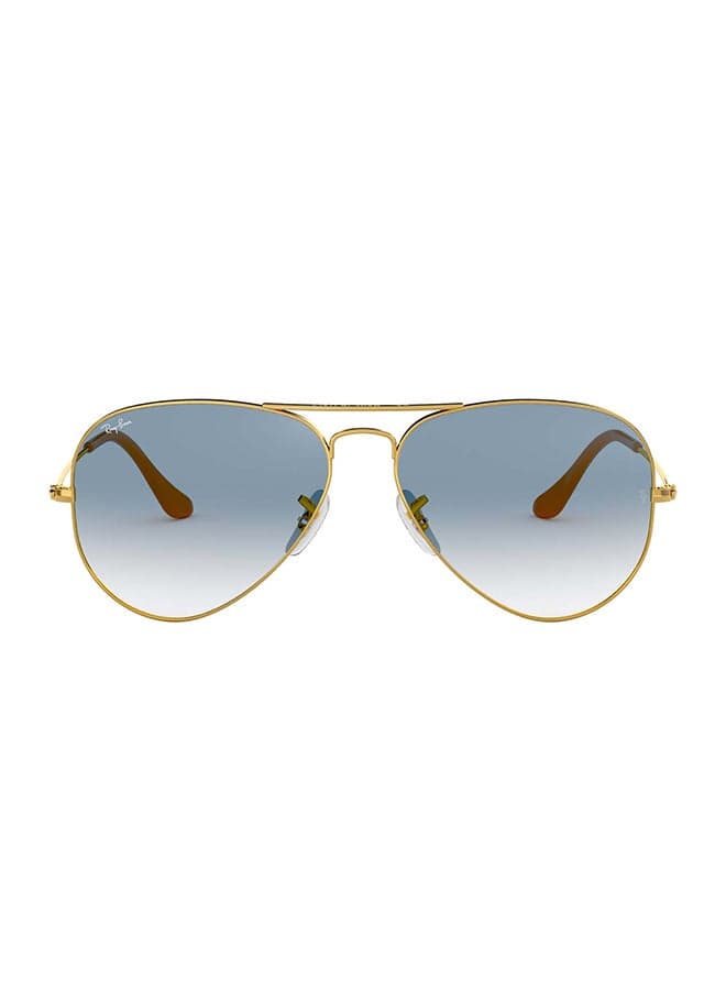 RB3025 001/3F Unisex's Full Rim Aviator Sunglasses - Lens Size: 62 mm
