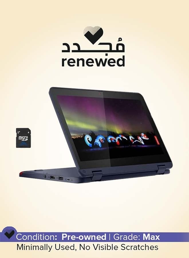 Renewed - 2022 500w Gen 3 Laptop With 11.6-Inch Touchscreen Display, Celeron N5100 Processor/Quad Core/8GB RAM/128GB Emmc/Intel UHD Graphics/Windows 11 English Black