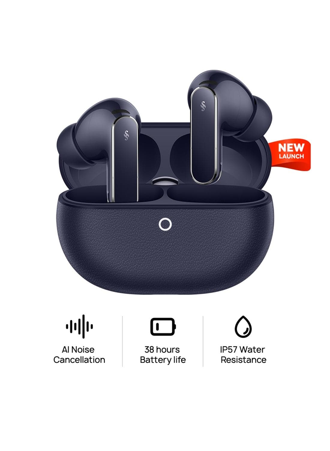 HUAWEI FreeBuds Pro 5 Wireless Earbuds, Dual-Engine AI Noise Cancellation for Business & Office, Secure Fit with Immersive Sound, Stable Calls, IP57 Waterproof for Sports, 38H Long Battery Life, blue