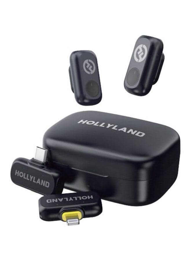 Hollyland LARK A1 Combo Wireless Microphone for iPhone & Android, Pure Sound, 3-Level Intelligent Noise Cancellation, Magnetic Mini Microphone for Vlogging, YouTube, Podcast, TikTok Lark A1 Combo Space Gray