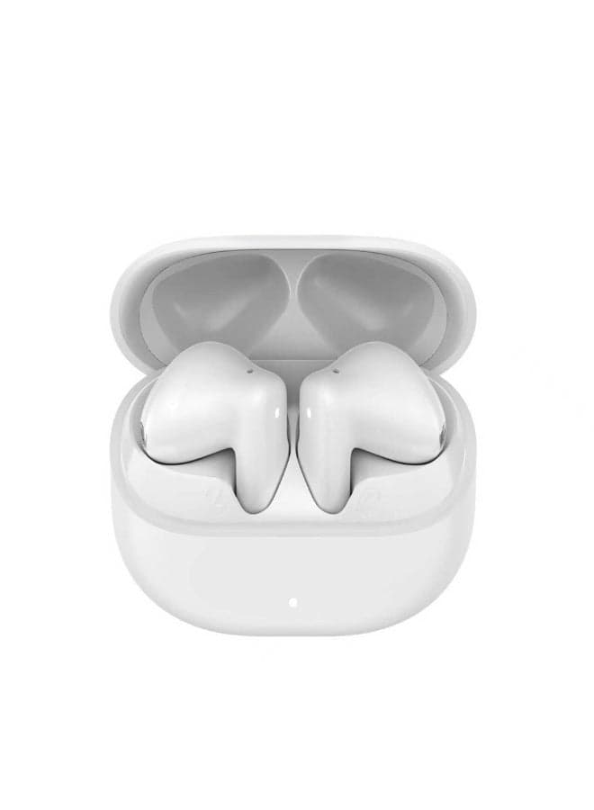 TWS-D10 True Wireless Earbuds | ENC Noise Cancellation | Bluetooth 5.3 | Long Battery Life & Portable Charging Case – white