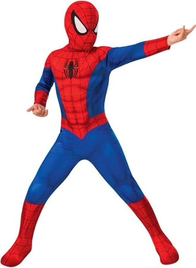 Superhero Spiderman Breathable Comfortable Size L Themed Party Fancy Dress Cosplay Costume Large