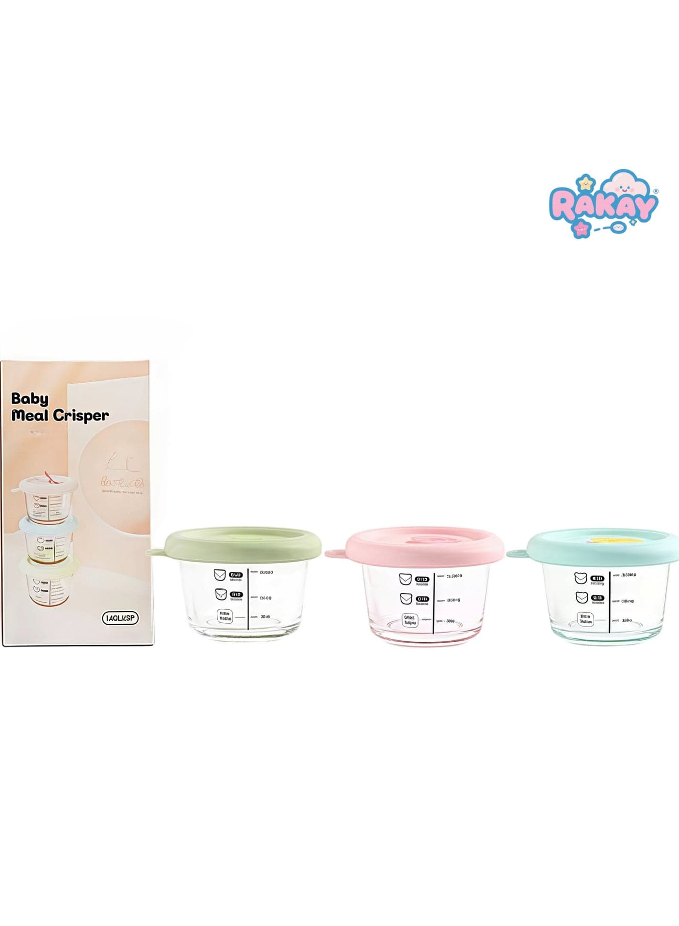 3 PCS Baby Food Containers,Reusable Infant Food Storage Jars, Small Snack Container with Lids for Infant & Babies, Microwave & Dishwasher Friendly