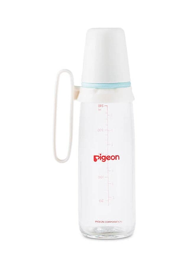 Slim Neck Plastic Bottle With Handle 240ML Multicolour