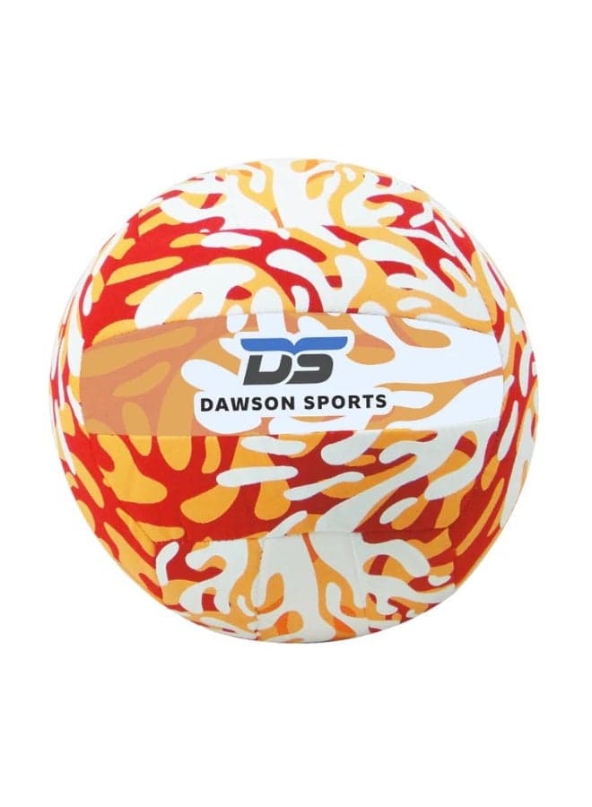 Dawson Sports Beach Volleyball, 8.5 Inch, Red Patterned