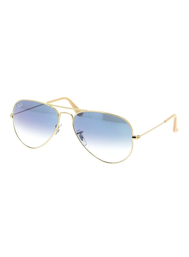 Unisex Full Rim Aviator Sunglasses - RB3025 - Lens Size: 55 mm - Gold
