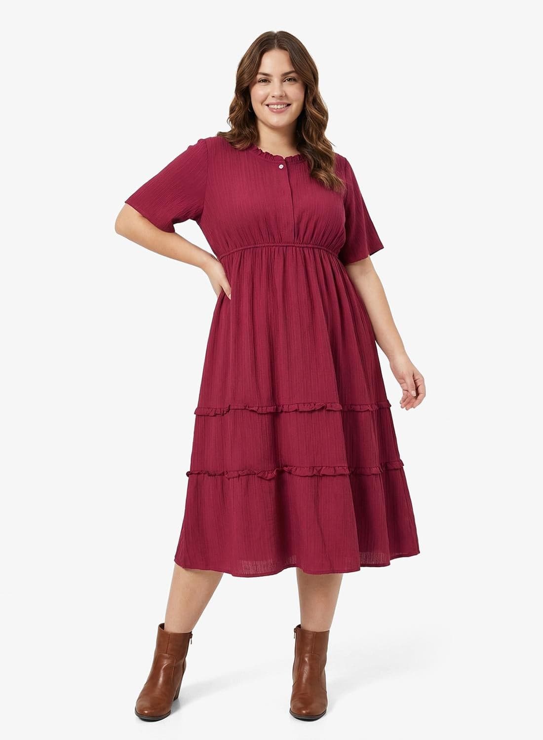 A Line Tiered Dress