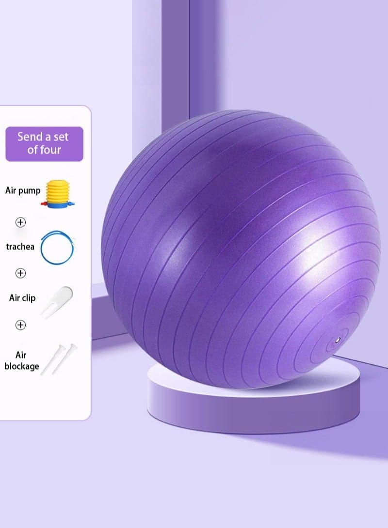 Yoga ball, Pilates fitness ball with air pump, pregnant women's delivery, PVC thickened 55-75cm