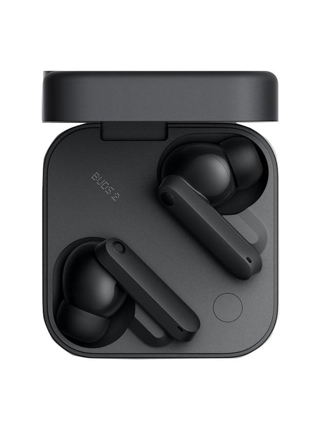 Buds 2 48dB Hybrid Active Noise Cancellation In-Ear Headphones With Environmental Adaptive Technology, Chat GPT Integration - Dark Grey