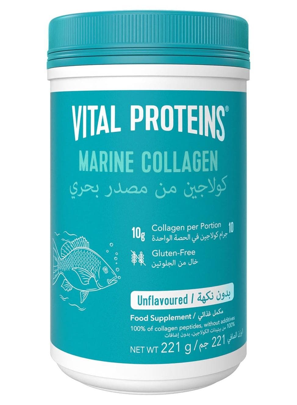 Marine Collagen Wild Caught Unflavored 7.8 Oz 221 G