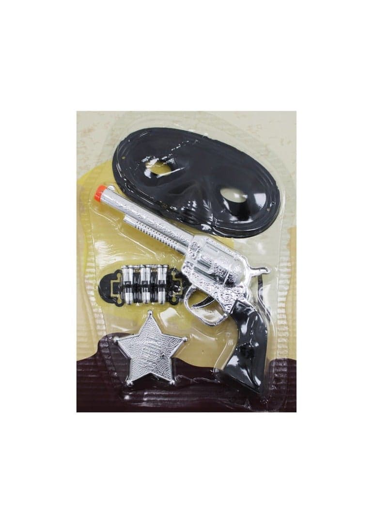 Cowboy Gun Pistol Set Small Size Adventure Awaits for Ages 3 and Up