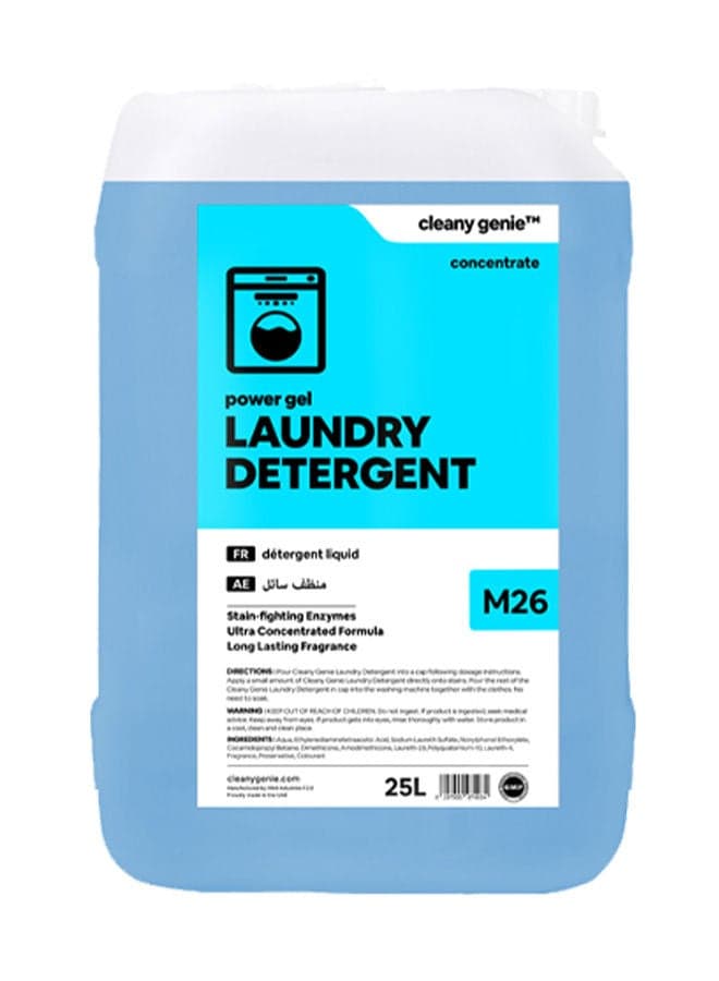 Long-Lasting Power Gel Laundry Liquid Detergent Concentrate 25L