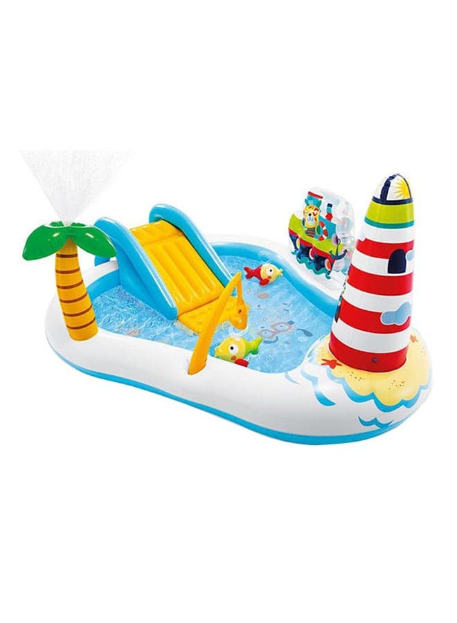 Unique Design Water Slide Play Center Inflatable Swimming Fishing Pool