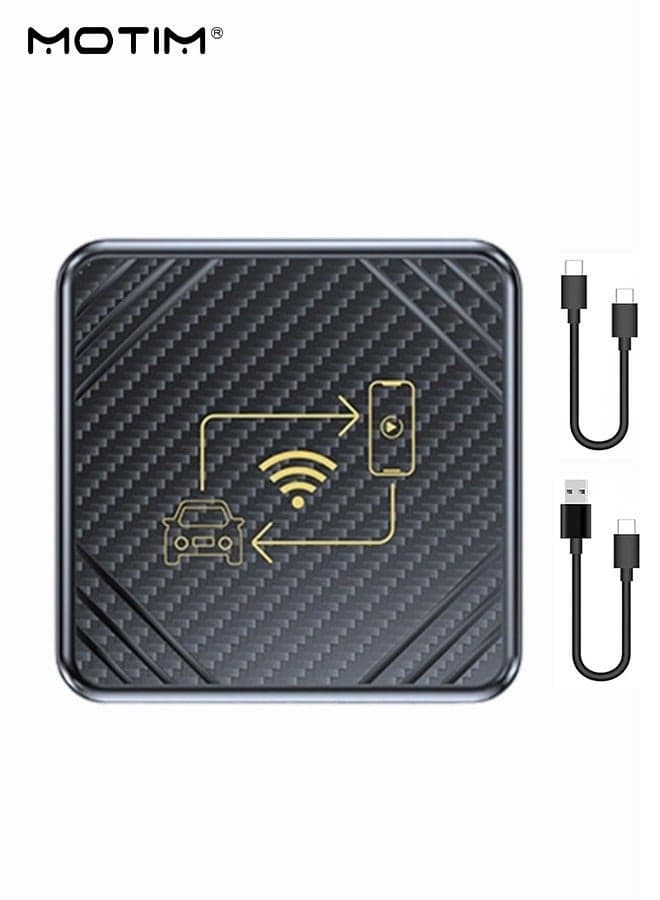 Wireless CarPlay Adapter, Android Auto Adapter Dongle Wired To Wireless Car Play Box for IOS and Android, Intelligent Voice, Wifi Bluetooth Auto Connect, Only for The Vehicle with Wired CarPlay