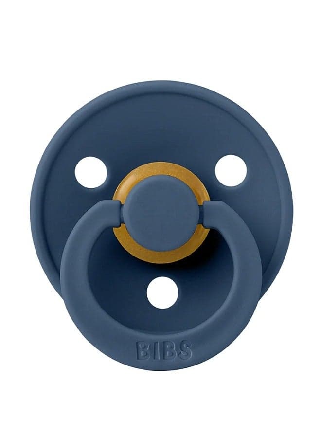BIBS Pacifier DeLux (Latex) Baby 1-piece 0-6M Steel Blue