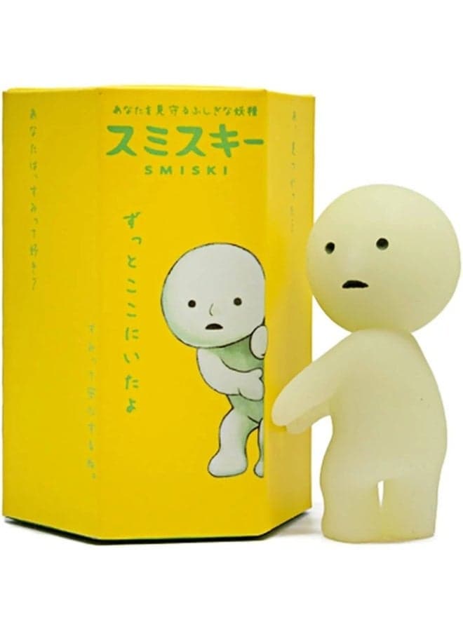 Smiski Series 1 Collectible Figure - Glow-in-the-Dark Original Mystery Blind Box Cute Desk & Room Décor