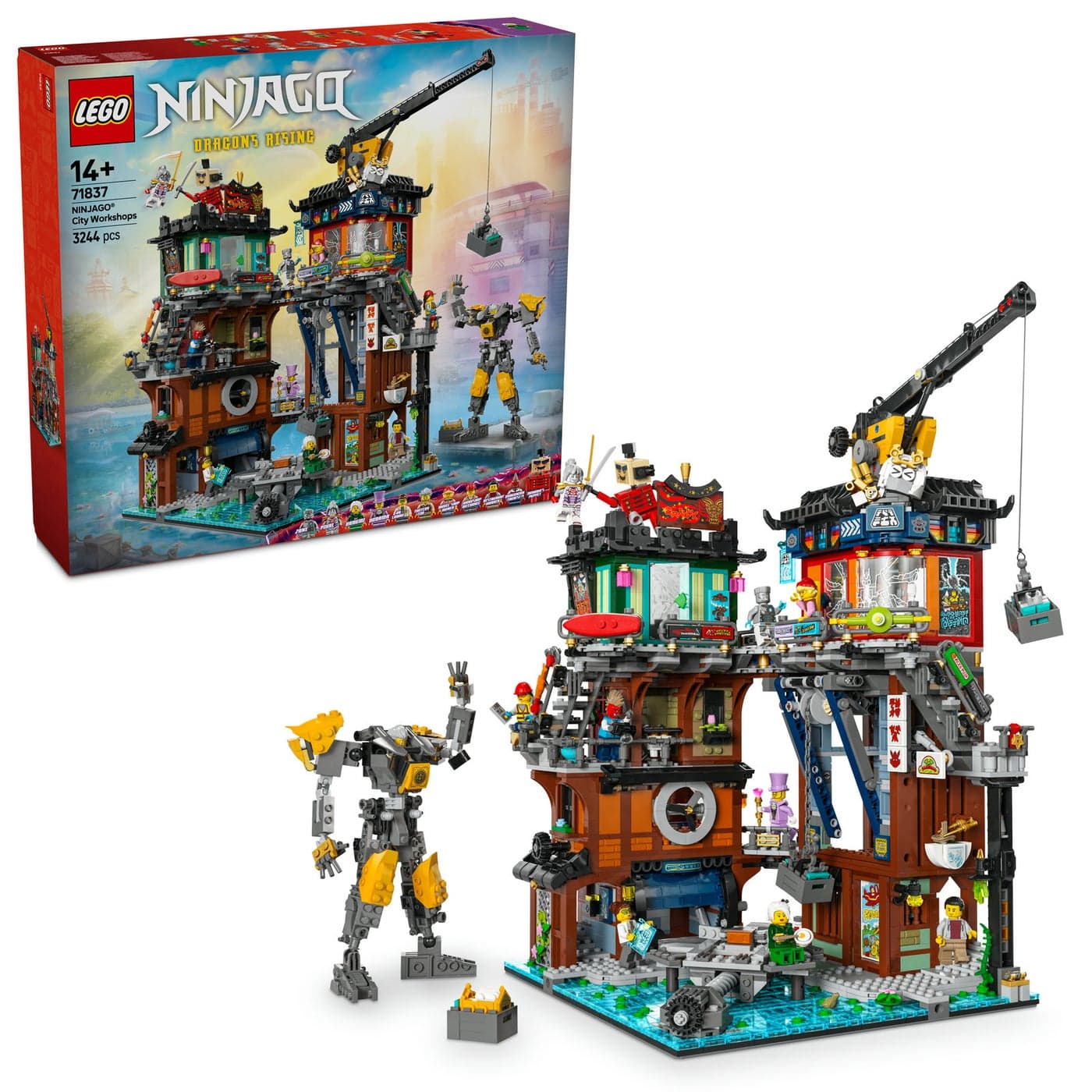LEGO NINJAGO City Workshops 71837 Building Toy Set (3244 Pieces)