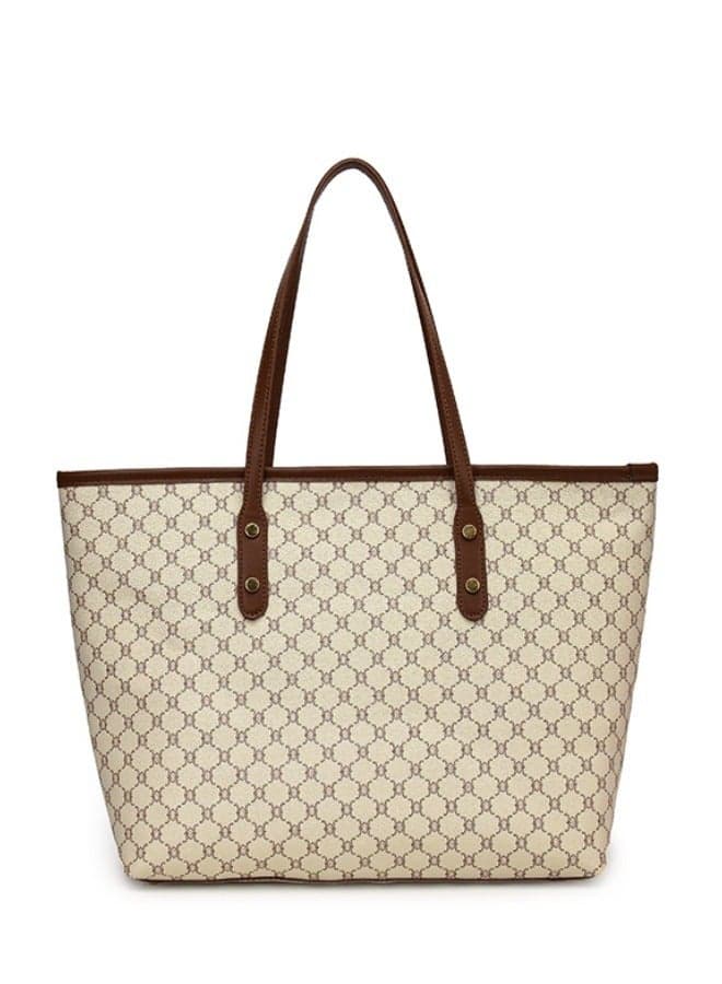 Women's Versatile Plaid Shoulder Bag, Ladies Large-capacity Handbag Tote Bags Clutch Bag, Retro PU Leather Satchel Bag Armpit Bag Side Bag Beach Bag Phone Bag for Girls/College Students/Teenager