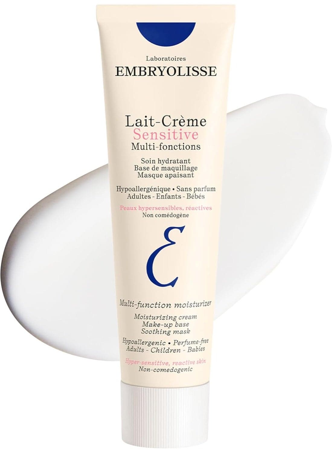 Lait Crème Sensitive - 7-in-1 multi-functional hydrating and nourishing moisturizer, Face & Body, Fragrance free - 100 ml
