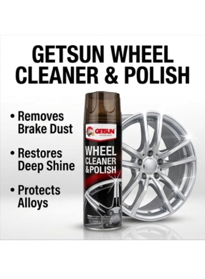 Wheel Cleaner & Polish G-7093A 500ml – Removes Brake Dust, Road Dirt & Grease – Restores Shine for Car Alloy Wheels