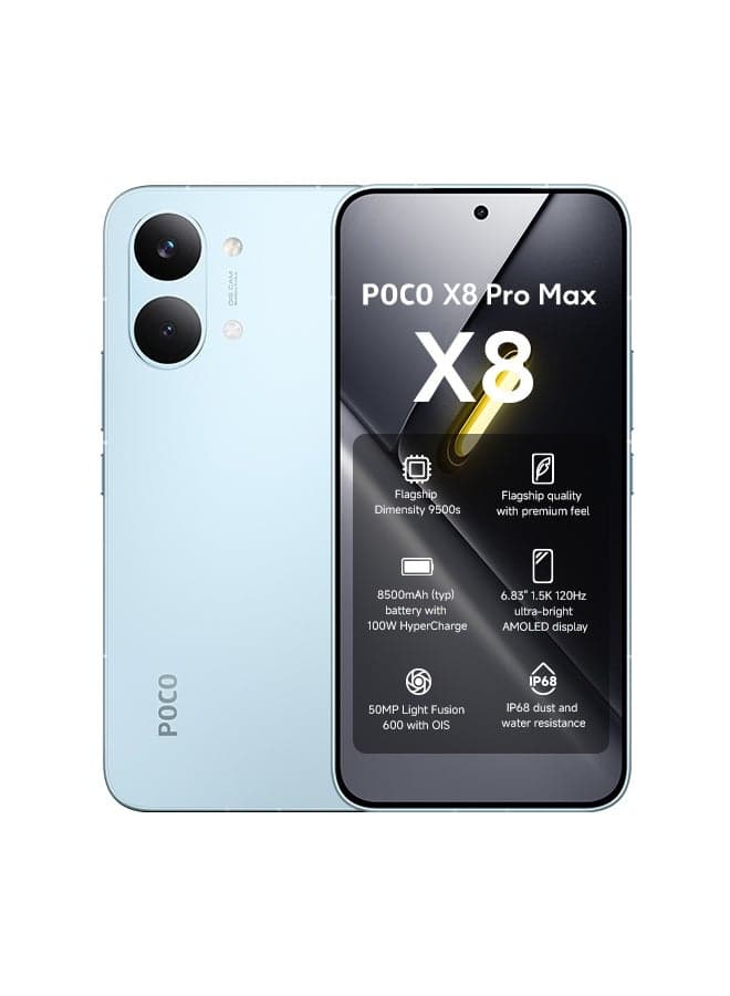 POCO X8 Pro Max Dual SIM 5G Blue 12GB RAM 256GB - Global Version