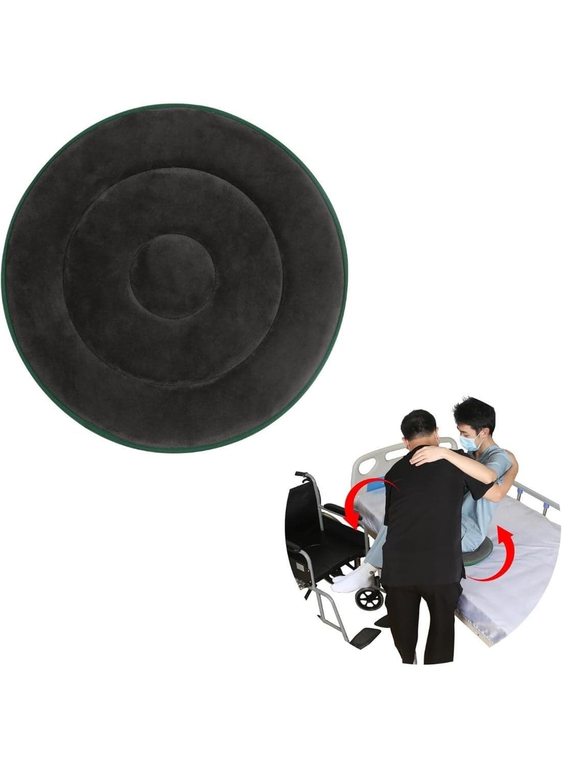 360-Degree Swivel Seat Cushion for Car or Chair – Ideal for Bed to Wheelchair, Wheelchair to Chair, and Vehicle Entry & Exit Transfers
