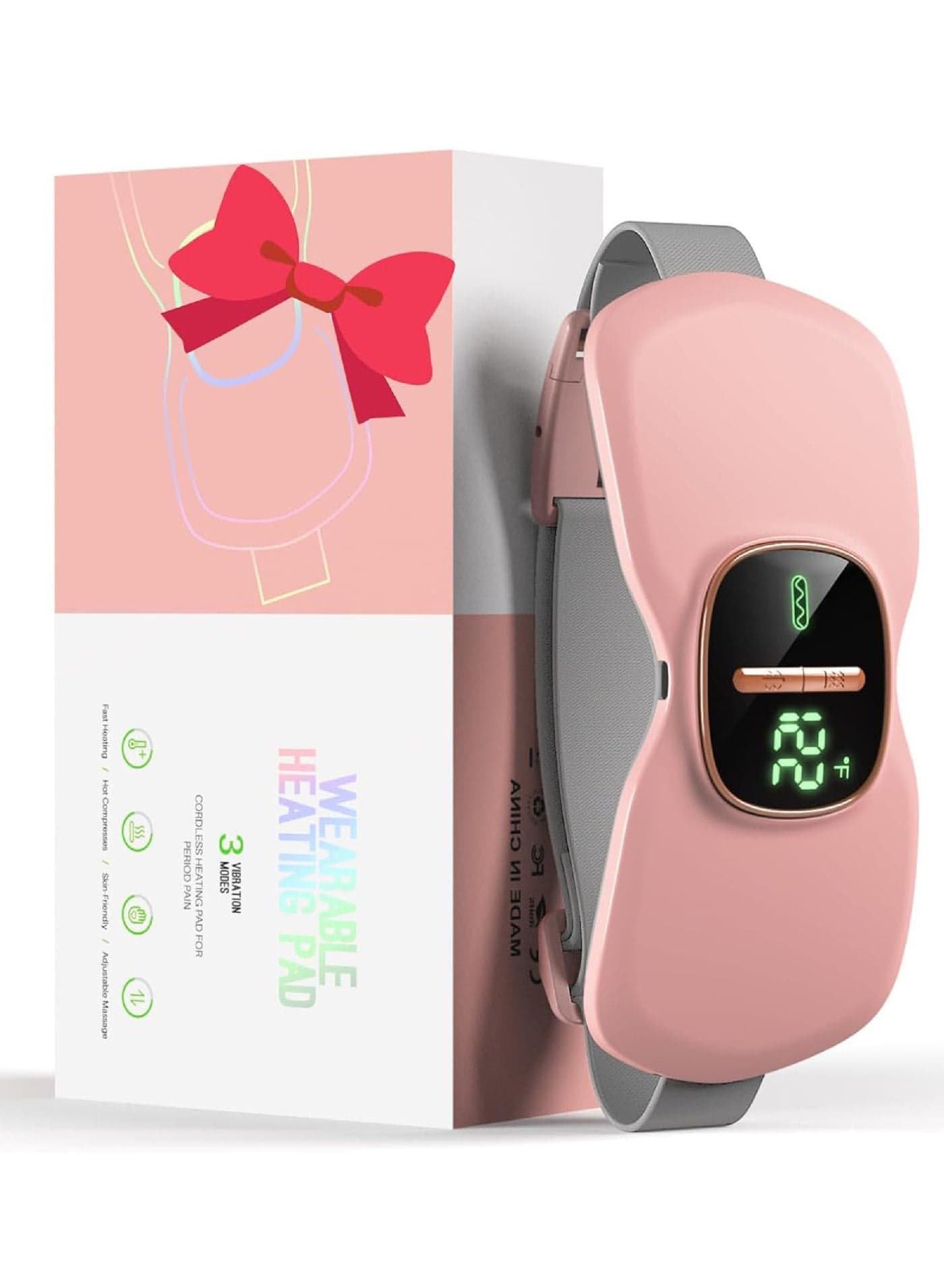 Heating Pad for Period Cramps, FSA HSA Eligible, Portable Menstrual Heating Pad, Period Pain Relief Heated Pad, Back or Belly Heating Belt, Gifts for Her Women Girl Friend Wife