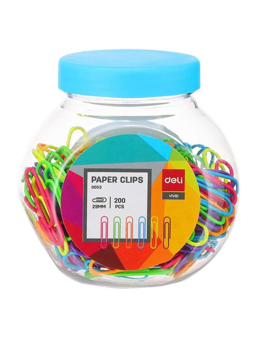 200-Piece Paper Clip Set Assorted Colours