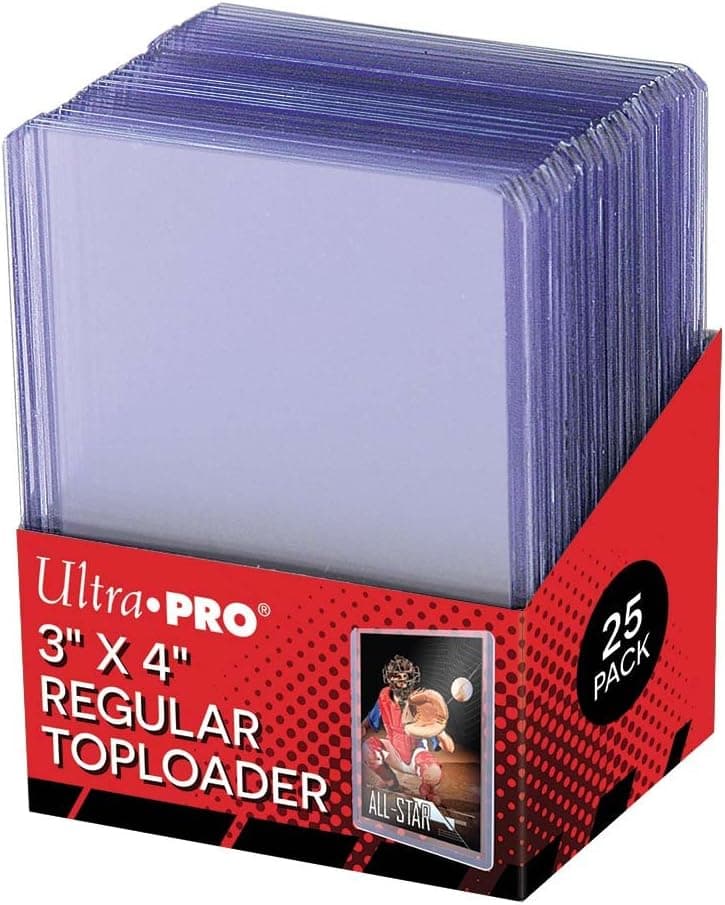 Ultra Pro 3" x 4" Regular Toploader - 25 Pack