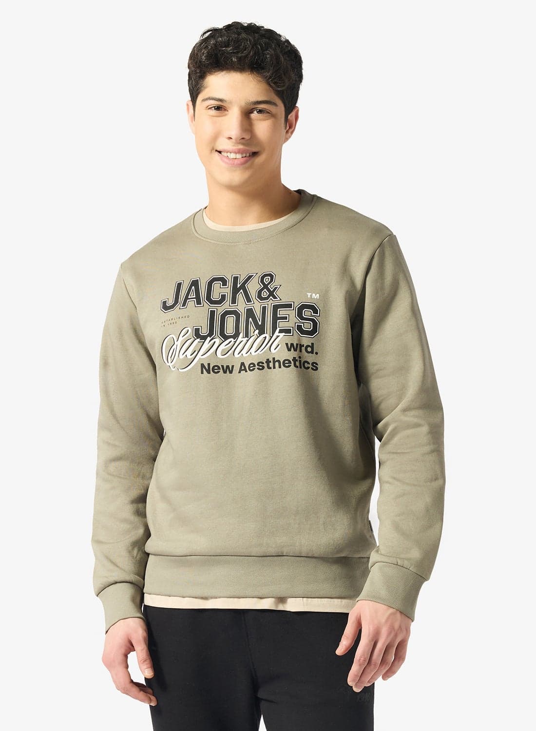 Graphic Crew Neck Sweatshirt
