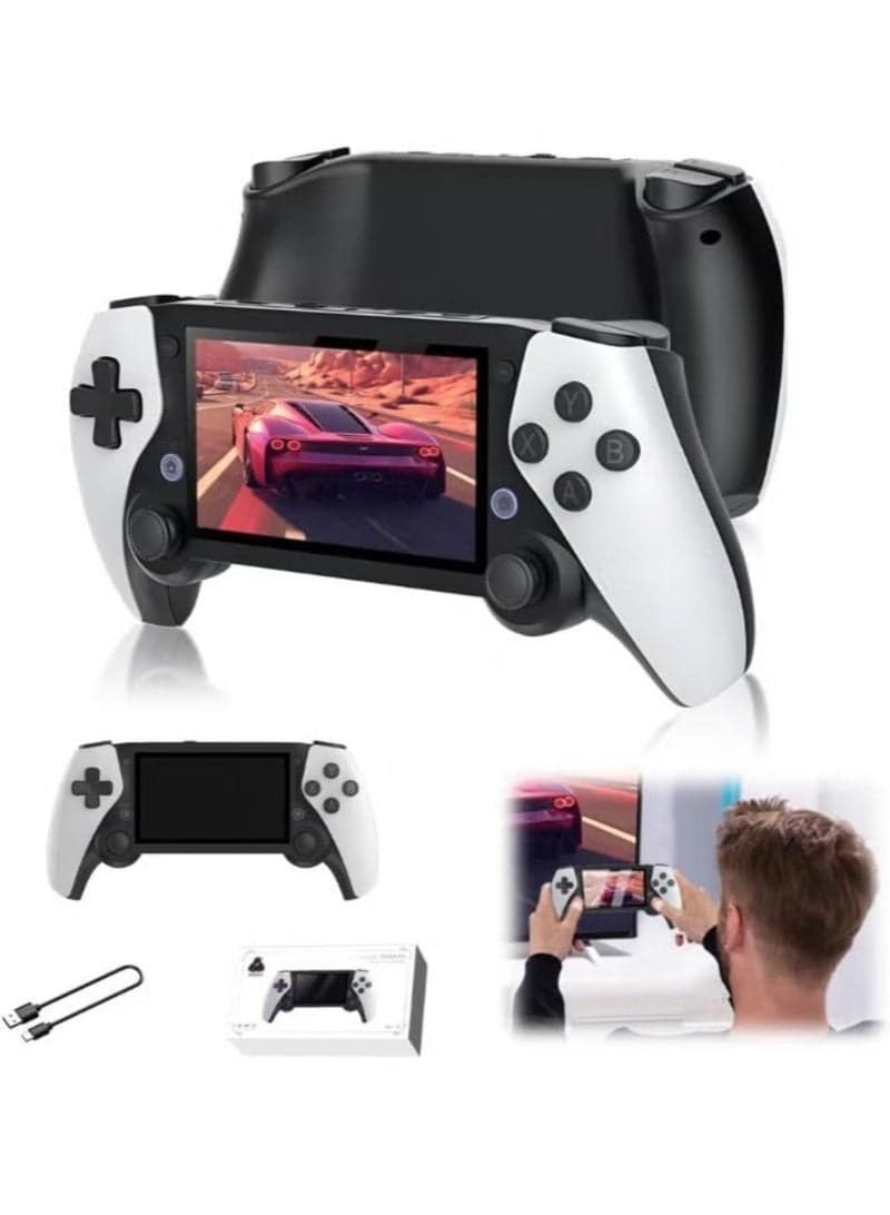 M25 Handheld Video Game Console – 4.3” IPS HD Display, Built-in Classic Retro Games, Emulator Support, Portable Gaming Device for Kids & Adults, Rechargeable Battery for Travel & Home Entertainment