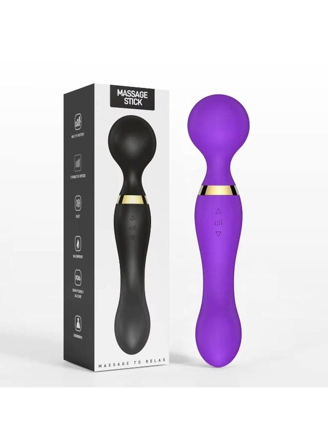 Handheld Wireless Tissue Muscle Relaxation Portable Electric Massager | Purple