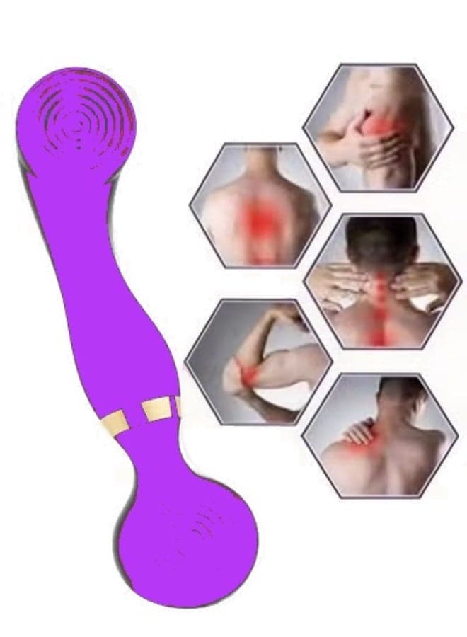 Handheld Wireless Tissue Muscle Relaxation Portable Electric Massager | Purple
