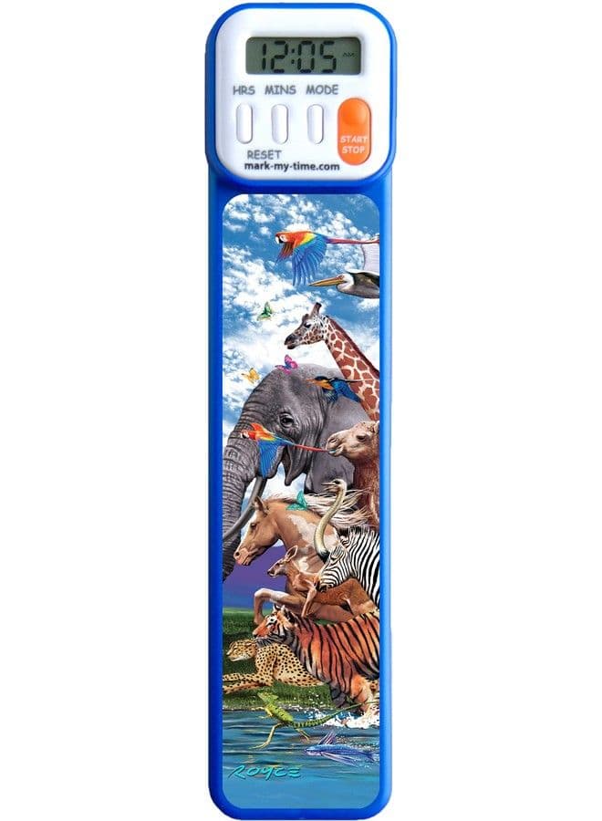 3D Migration Digital Bookmark And Reading Timer Blue