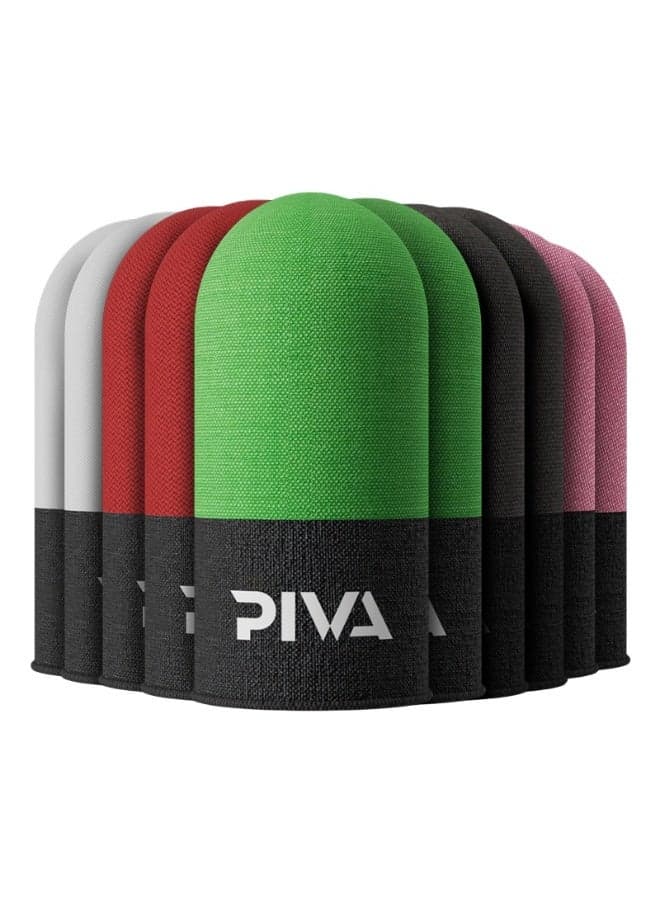 PIVA 10 Mobile Gaming Finger Sleeves – Frost Cold Silver Fiber Touchscreen Finger Cover for PUBG & FPS Games, Anti-Sweat, High Sensitivity, Smooth Control For Redmagic, Iphone, iPad, Samsung, Poco and Mobile Phones (5 Pairs / 10 PCS)