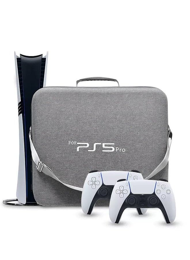 Carrying Case for PS5/PS5 PRO, Protective Travel Bag for PS5/PS5 PRO Travel Case Holds Console, Controllers, Base and Other Accessories, Shockproof, Waterproof and Scratchproof