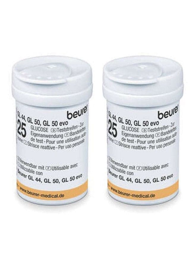 Beurer GL 44/50 Blood Glucose Test Strips | Pack of 50 | Precise & Easy-to-Use Strips for Beurer Glucose Monitors