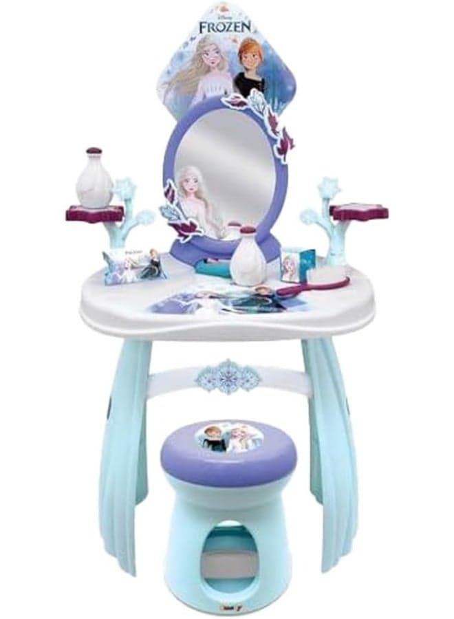 Disney Frozen Dressing Table with Chair & Accessories – Pretend Play Toy for Kids