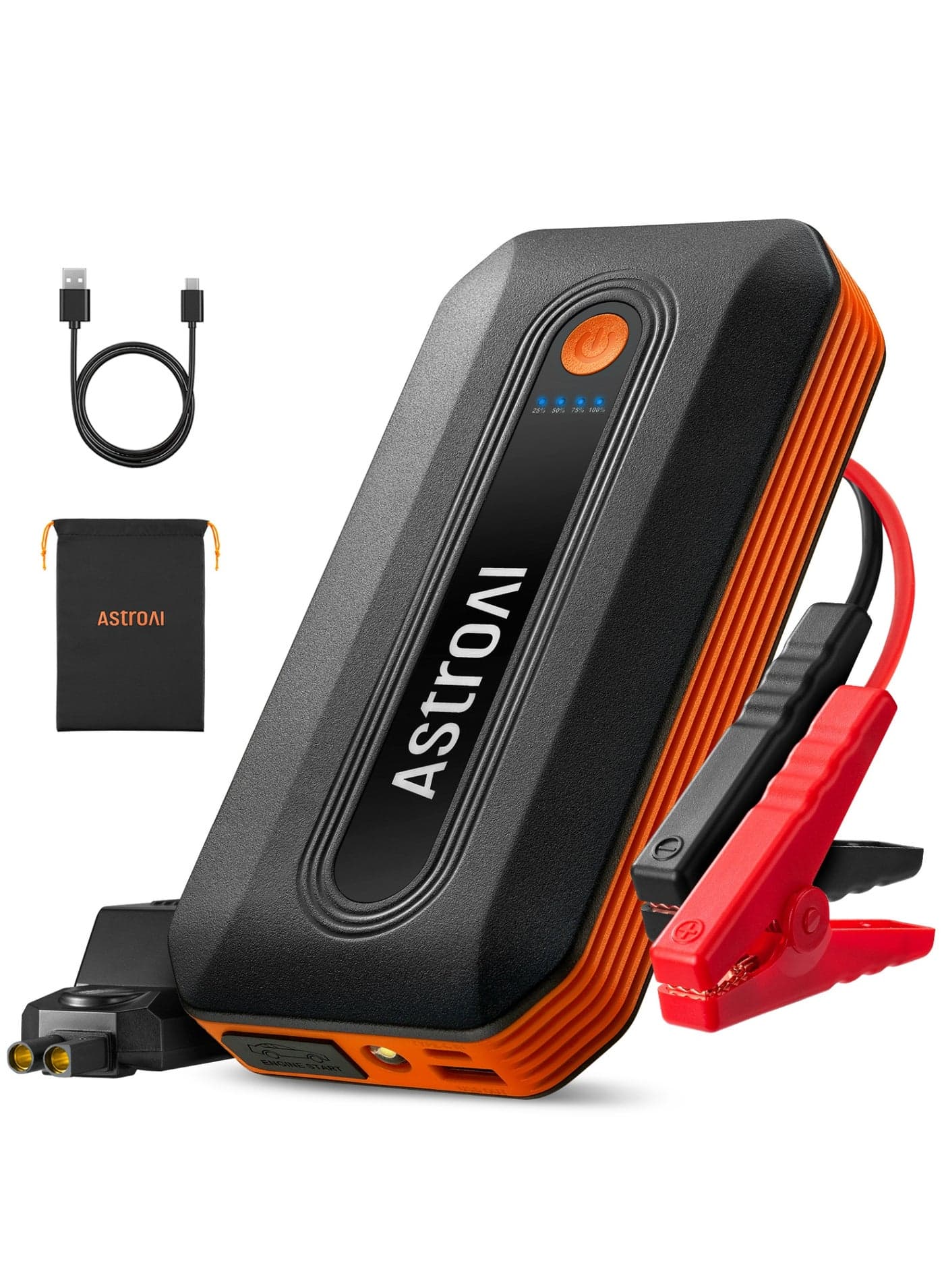 AstroAI B8 2000A Car Battery Jump Starter, 12V Jump Starter Battery Pack (up to 9.0L Gasoline and 7.0L Diesel Engine), Portable Jump Box with 3 Modes Flashlight and Jumper Cable