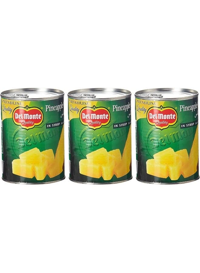Del Monte Pine Chunks In Syrup, 3 x 570 gm