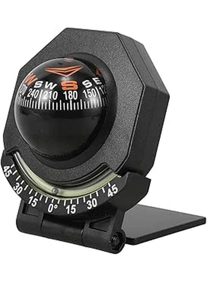 High Precision Luminous Folding Car Boat Compass with Suction Cup Mount for Dashboard Navigation