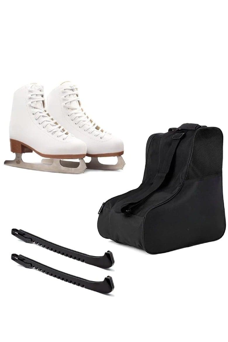 Figure Ice Skates Full Set for girls and Women Soft Snow Flakes Ice Skating Boot