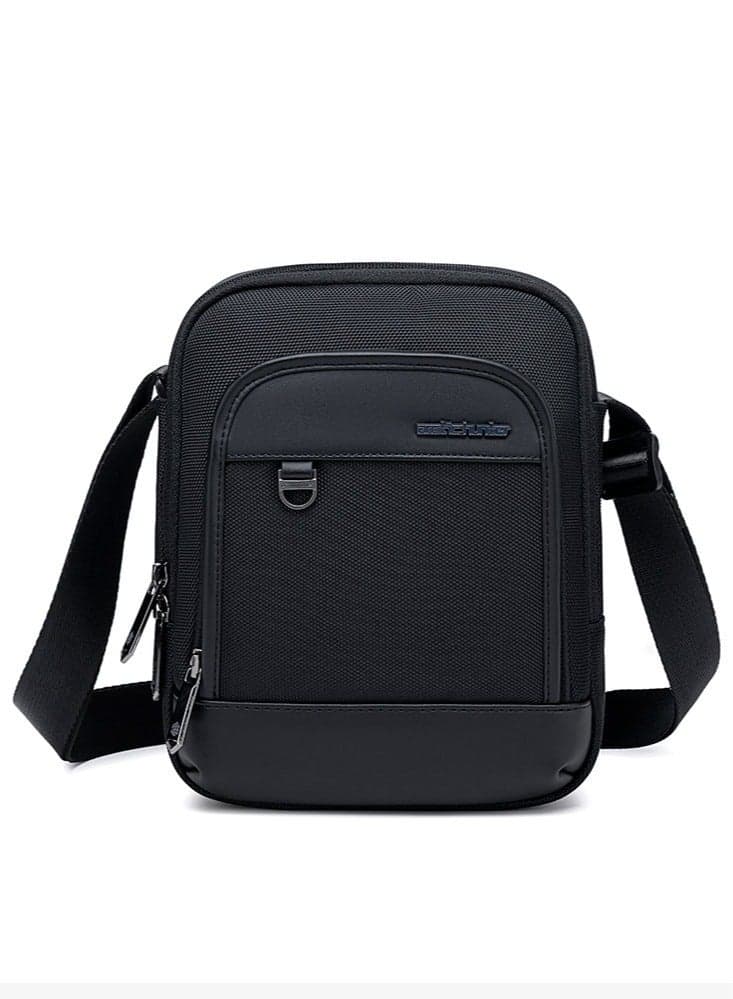 Lightweight Crossbody Sling Bag, Work Office Messenger Bag for Men, Black