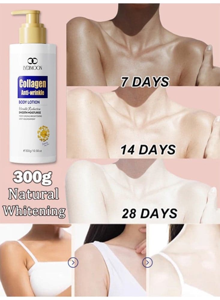Collagen Body Lotion | Moisturizing, Brightening & Anti-Wrinkle Repair 300g