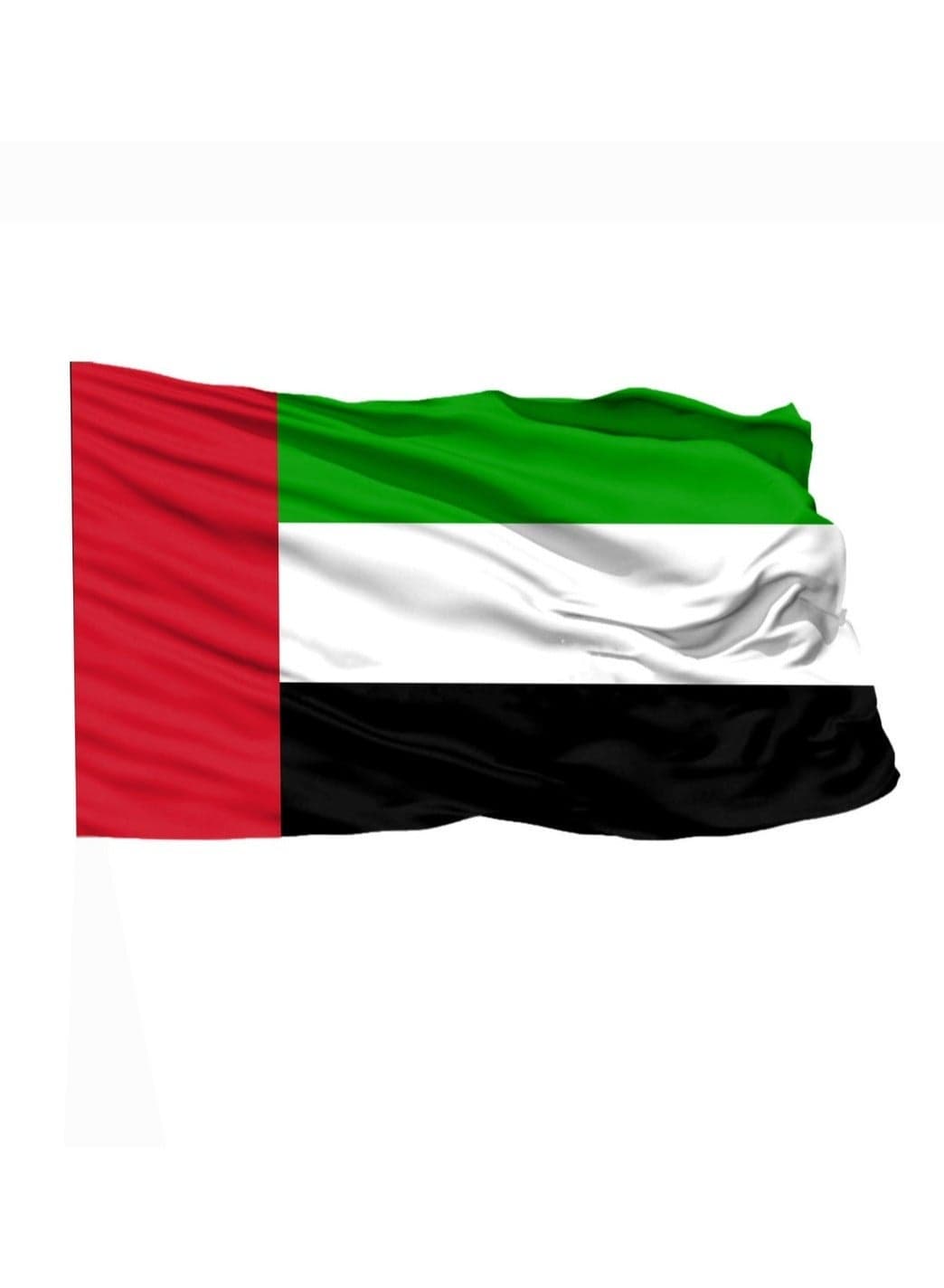 Large Size UAE National Day satin flags 5x2meter, featuring vibrant colors and a shiny finish. Lightweight, durable—perfect for indoor and outdoor Decoration , including villas, apartments, offices, school events, parades, and UAE National Day celebrations.