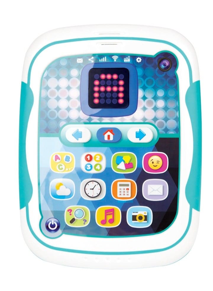Winfun Light-Up Smart Pad – Educational Learning Tablet with LED Display, Touch Buttons & Fun Sounds | Interactive Learning Toy with Sounds, Lights & Touch Screen | For Toddlers 18 Months+