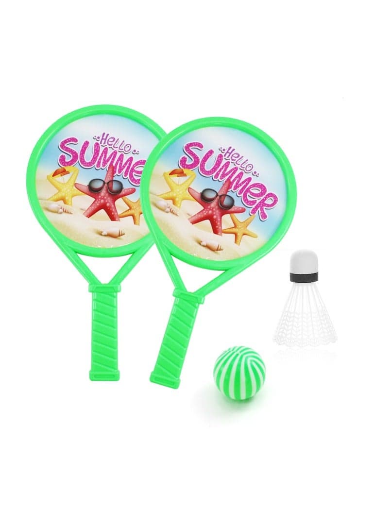 Sand Tennis Set Bat with Ball and Racket Elevate Beach Fun with Exciting Games in the Sand